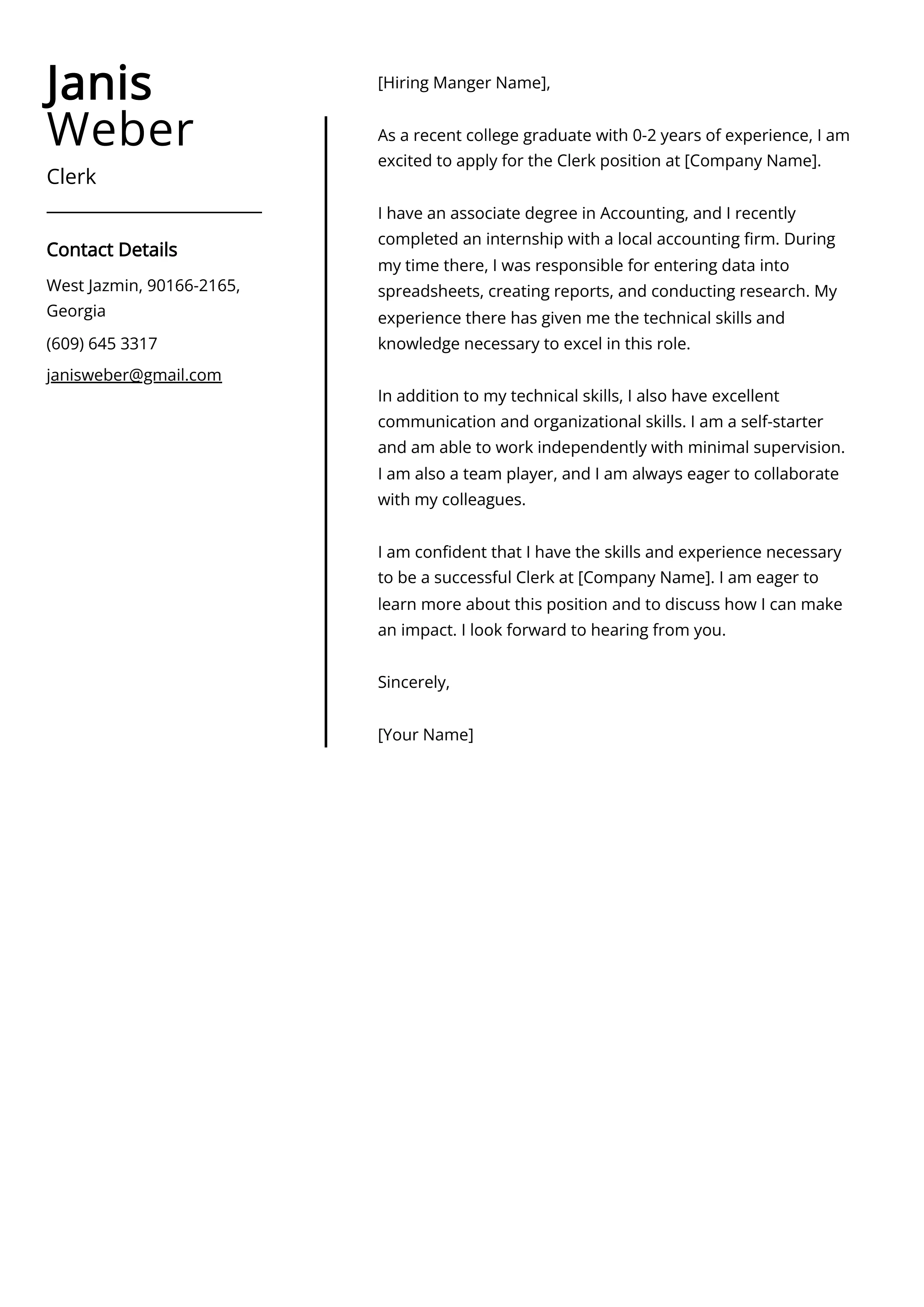 40590 cover letter examples