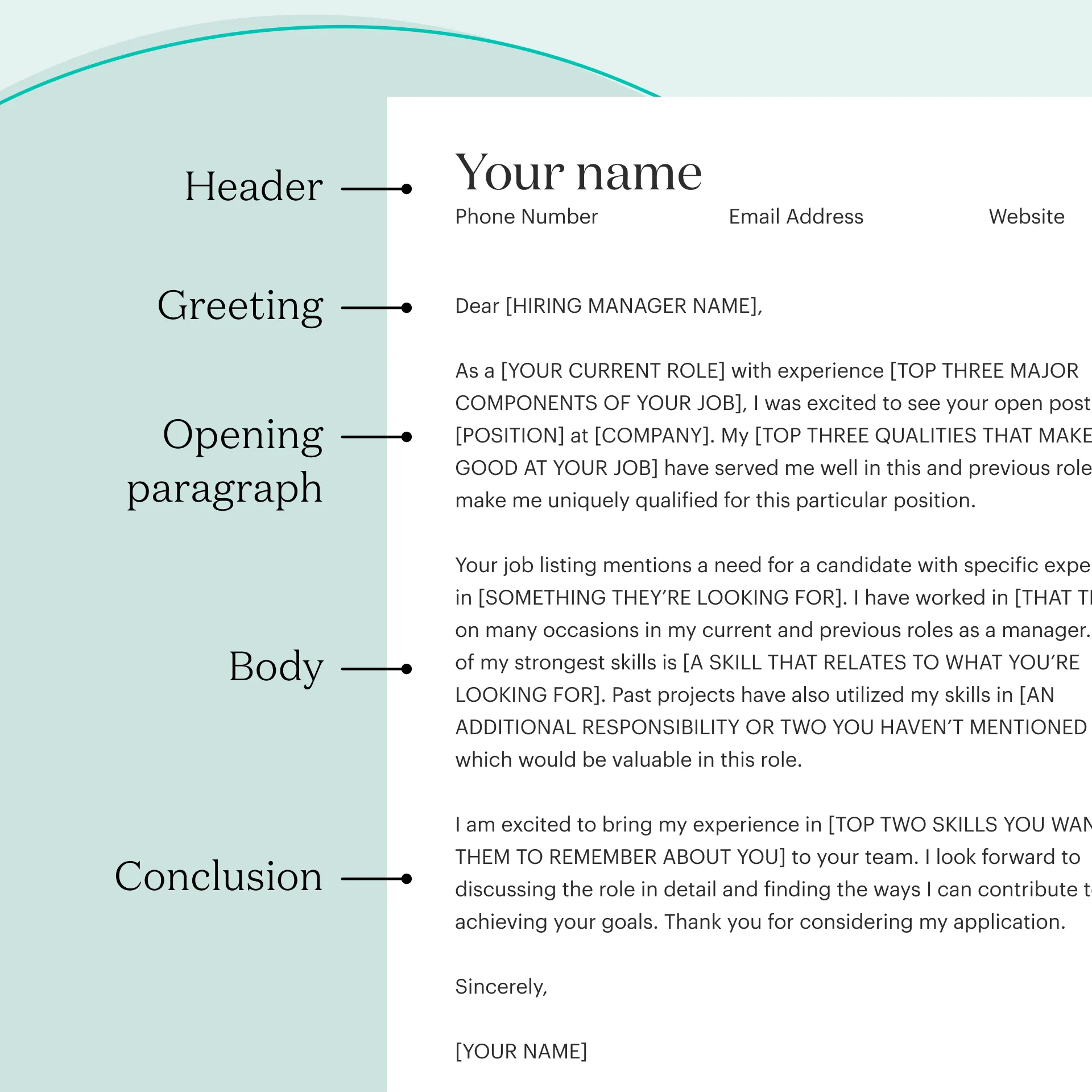 40593 cover letter formatting
