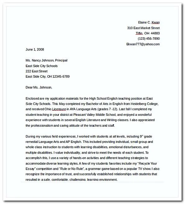 40593 cover letter tips