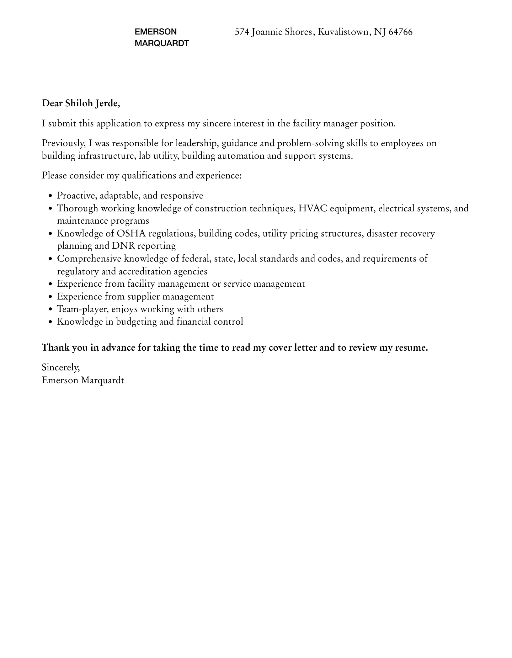40596 tailoring cover letter