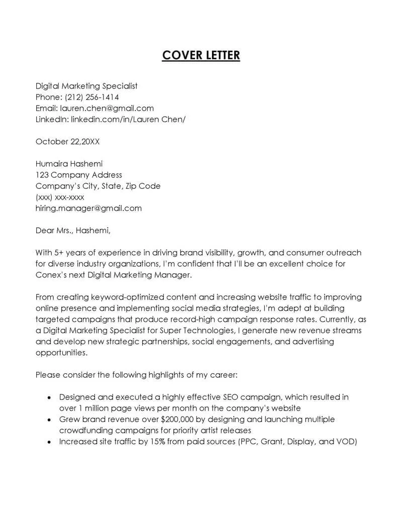 40606 cover letter mistakes