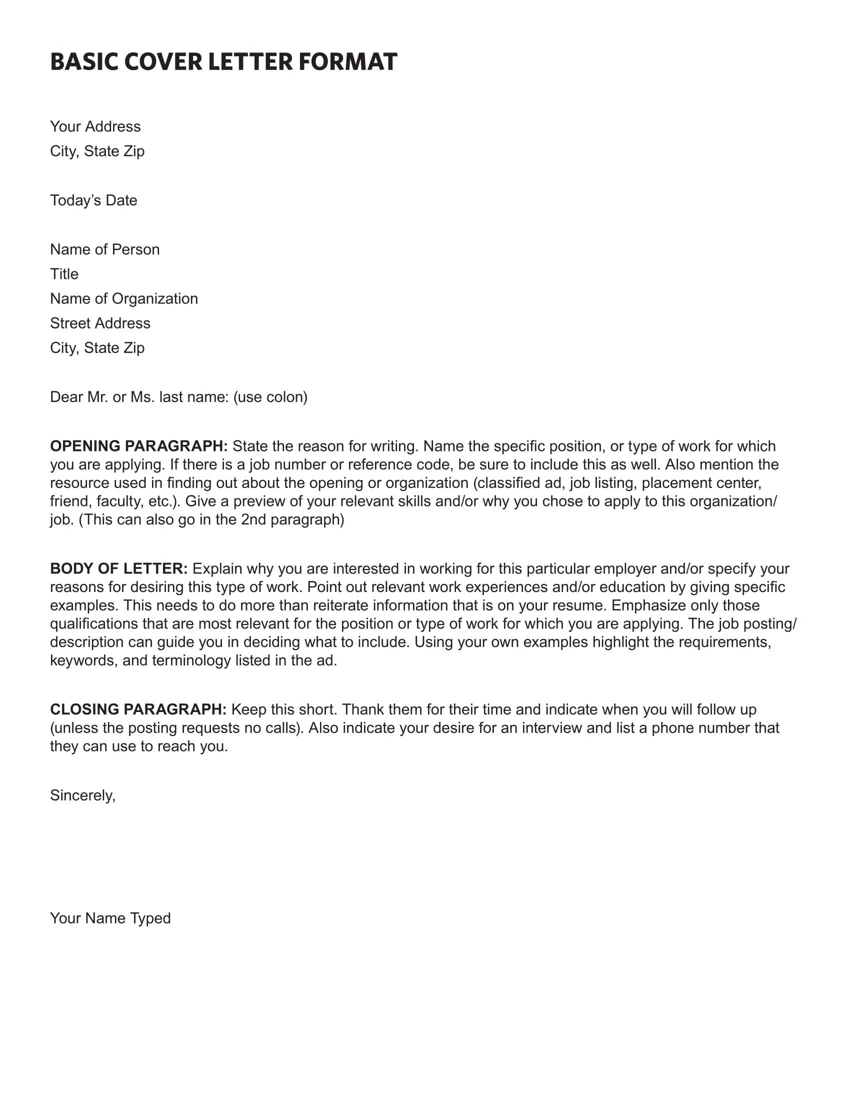40613 cover letter contact