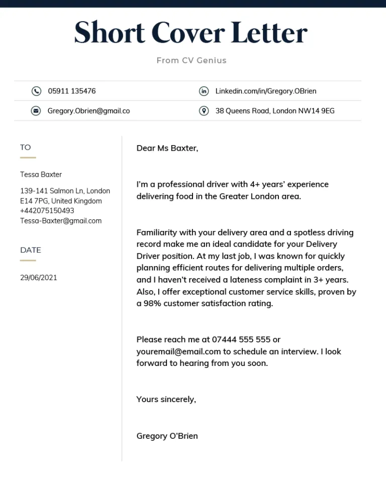 40613 cover letter formatting