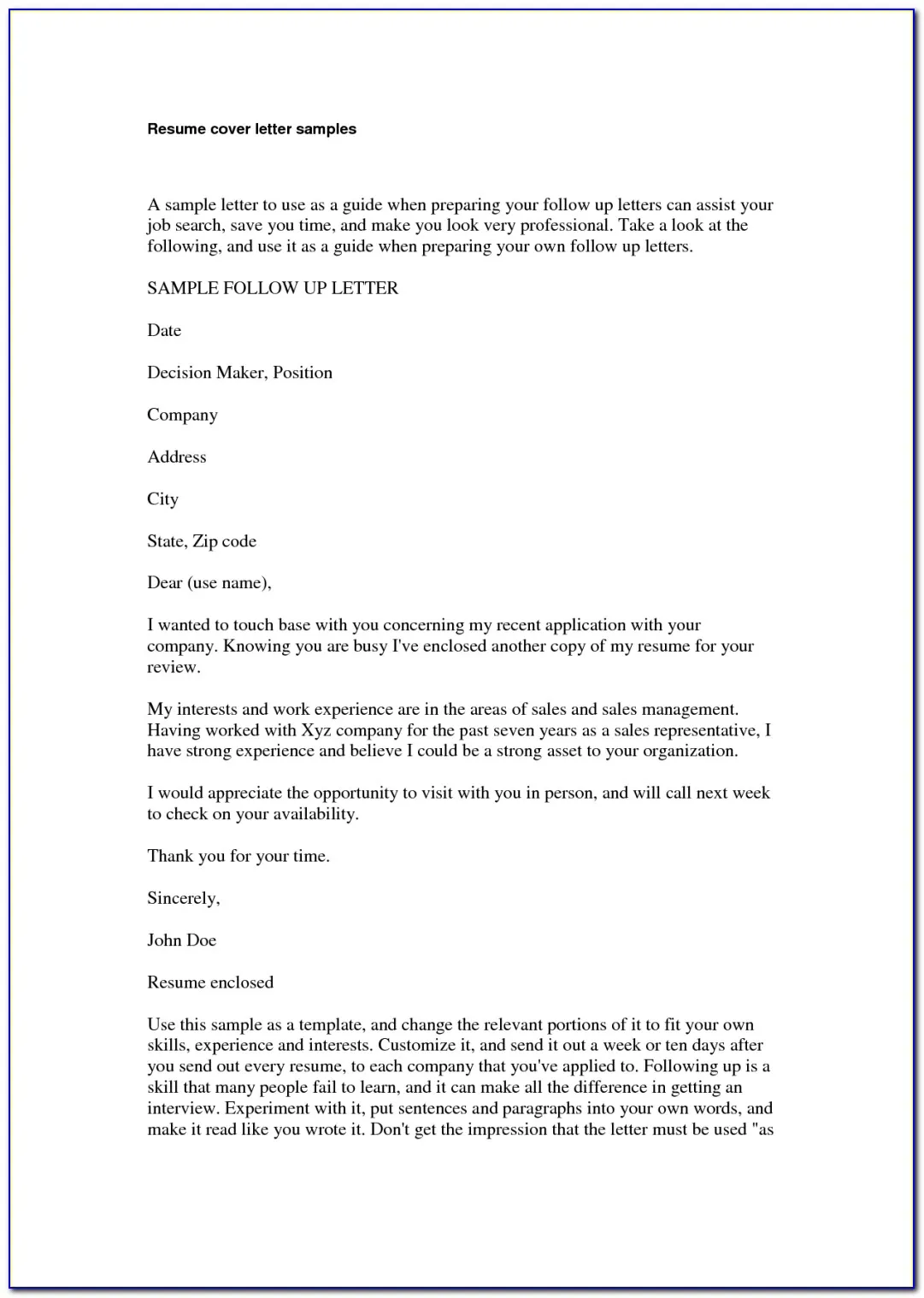 40615 cover letter formatting