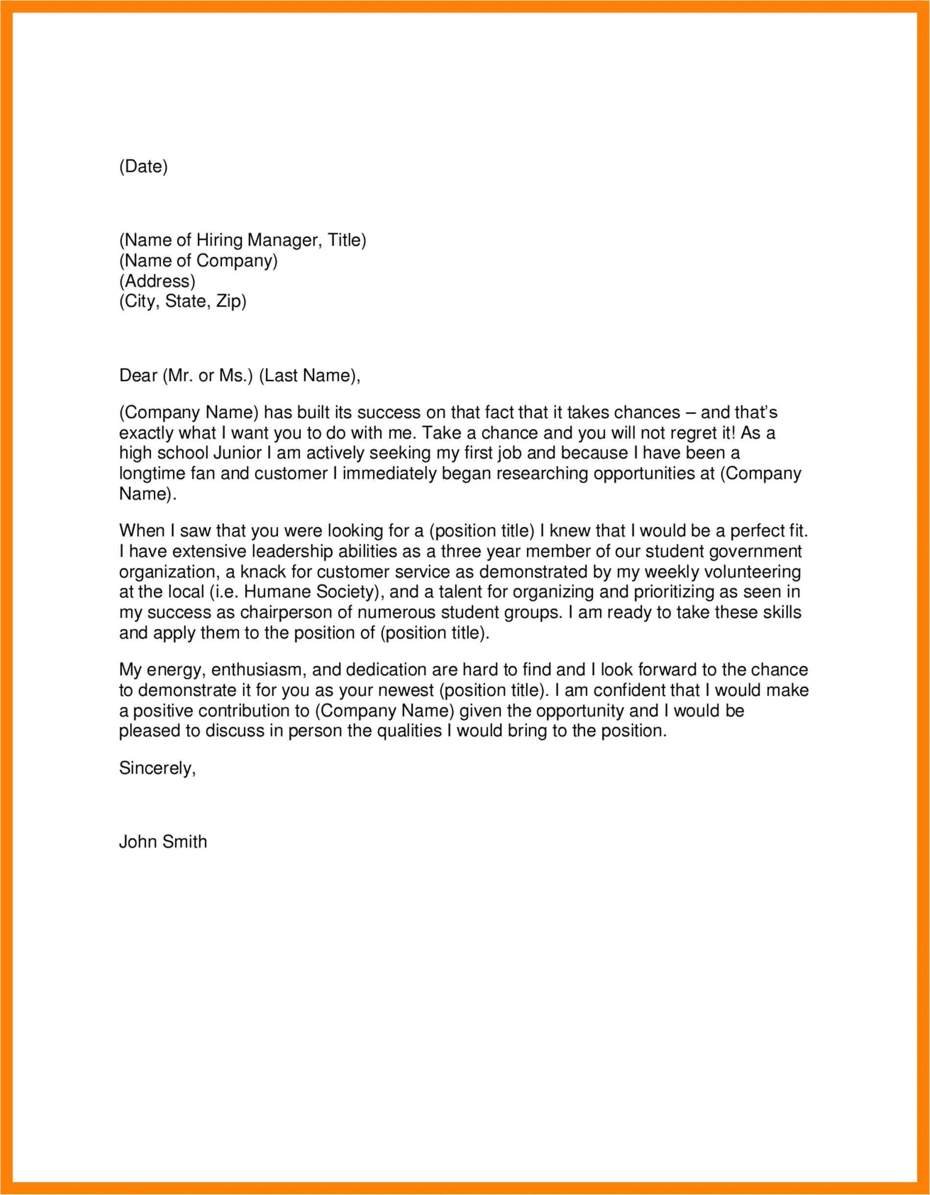 40617 cover letter example