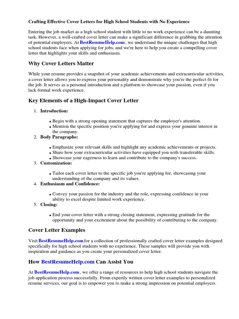 40617 cover letter high school