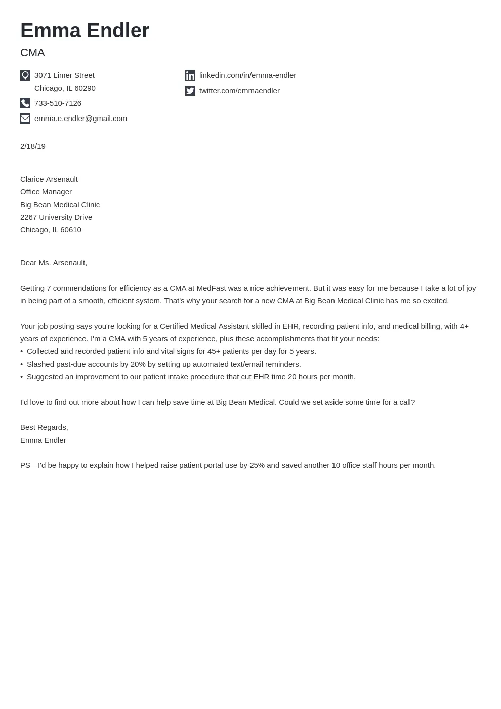 40632 proofreading cover letter
