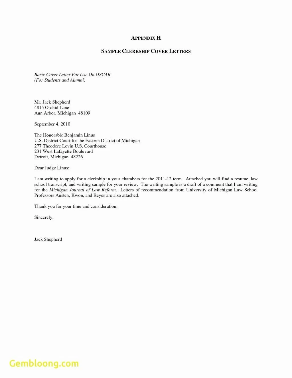 40634 cover letter writing