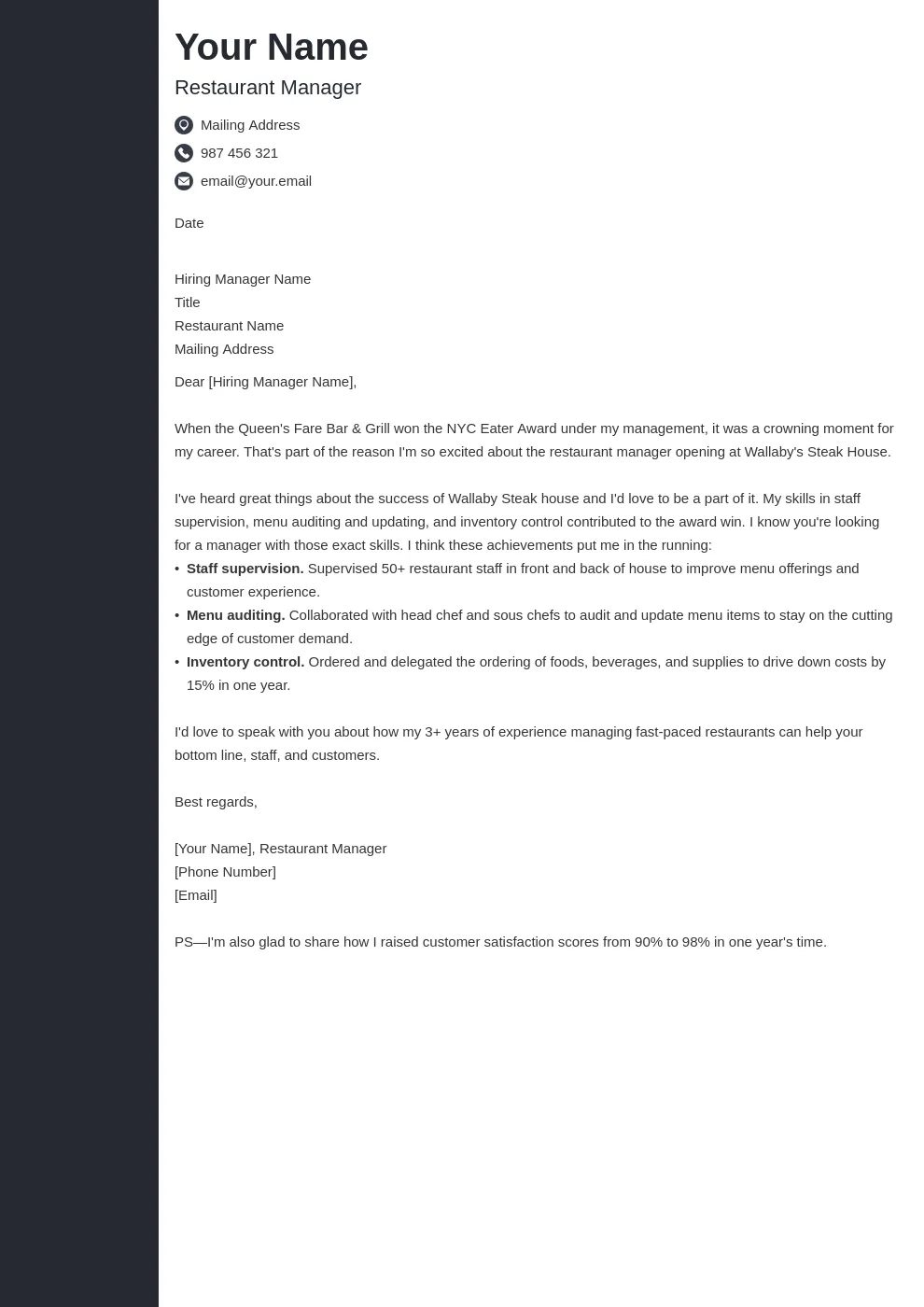 40640 restaurant cover letter 4