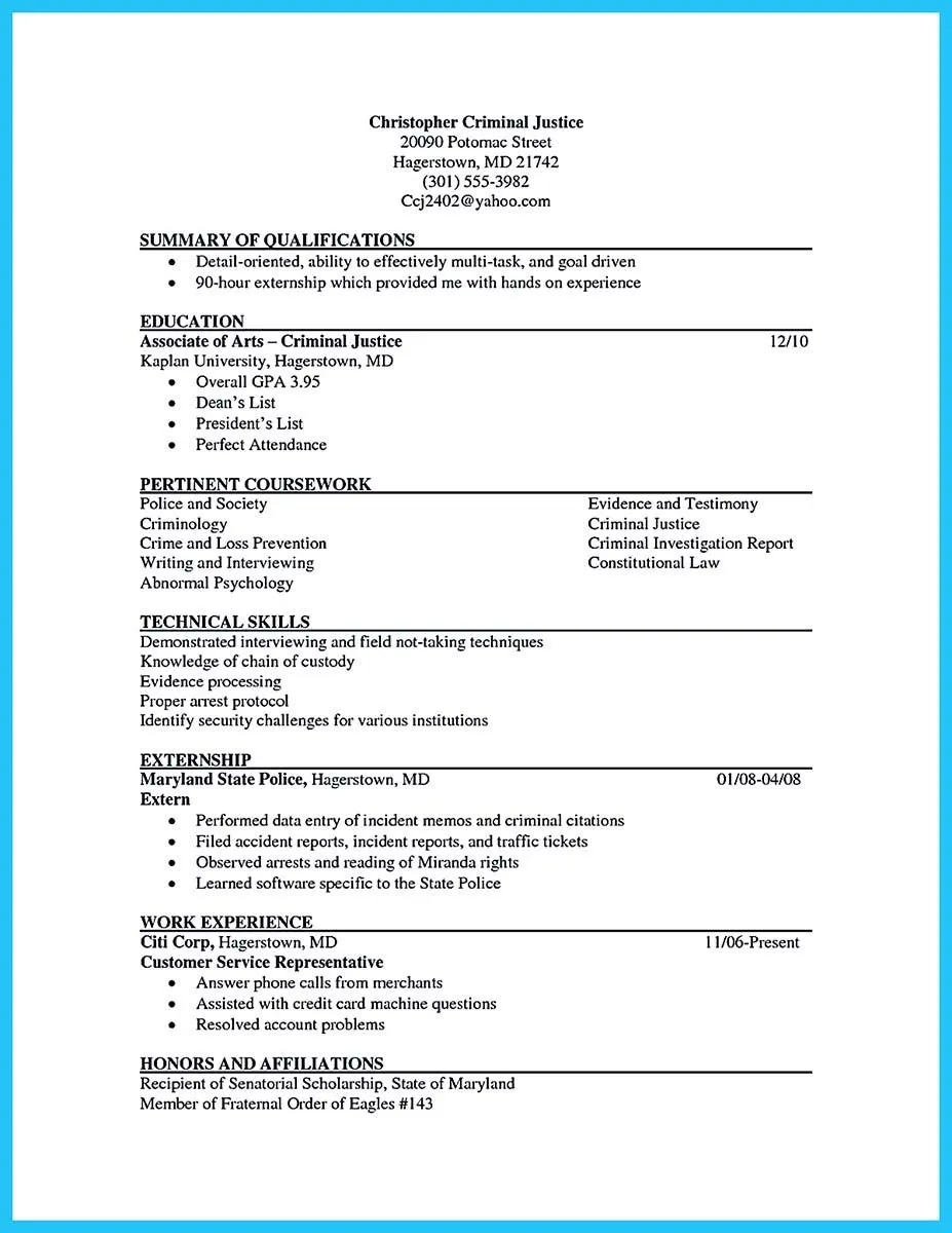 40647 cover letter example criminal justice