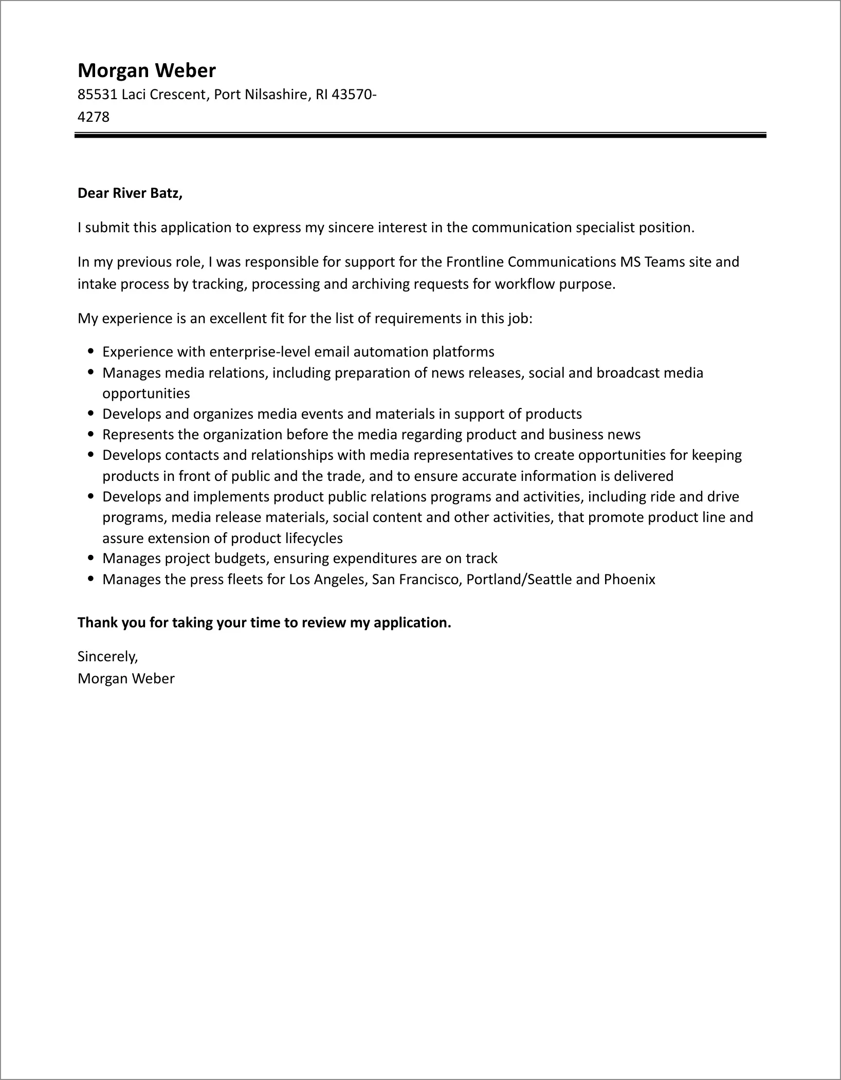 40648 communication officer skills