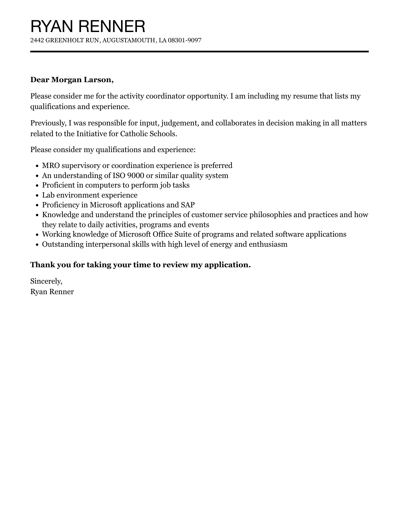 40652 activity coordinator skills