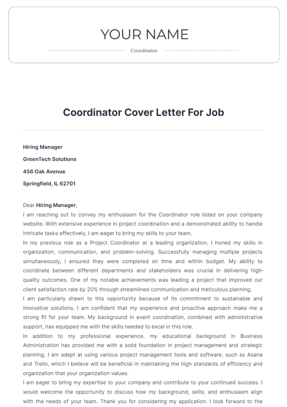 40652 tailoring cover letter