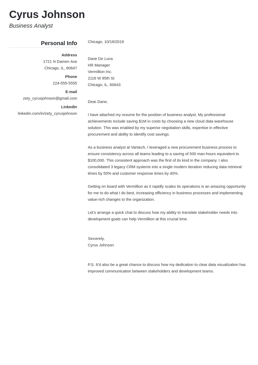 40654 cover letter margins