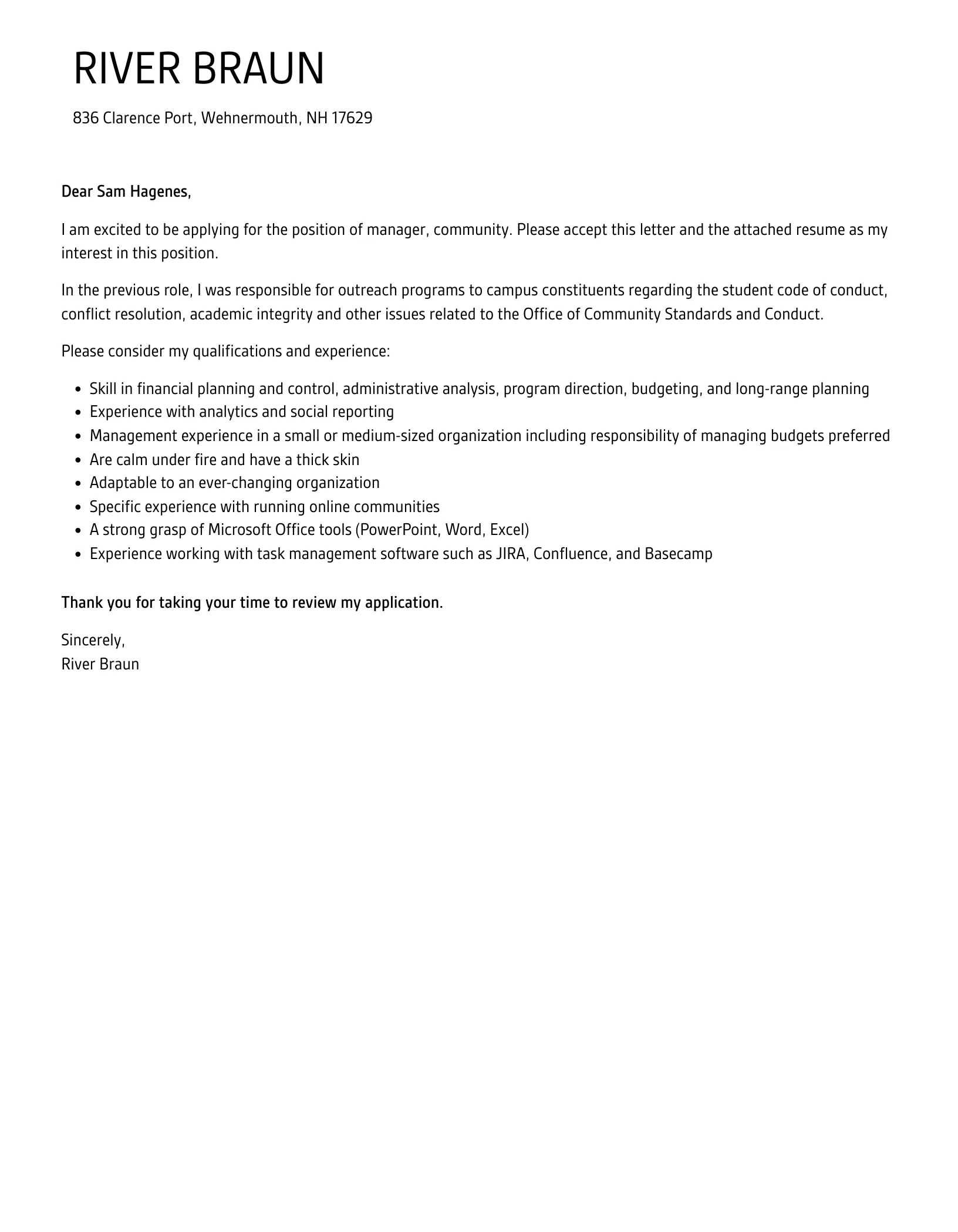 40659 cover letter examples