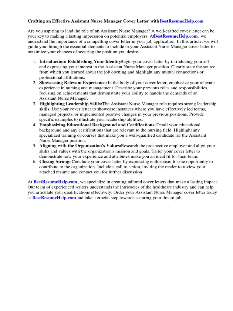 40679 nursing assistant cover letter tips