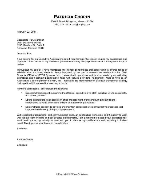 40685 skills based cover letter example