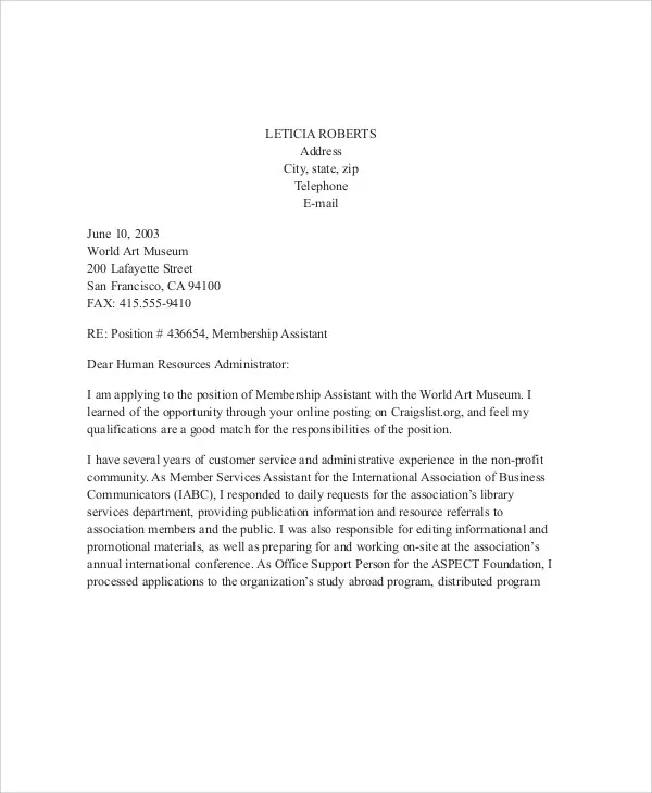 40694 closing cover letter