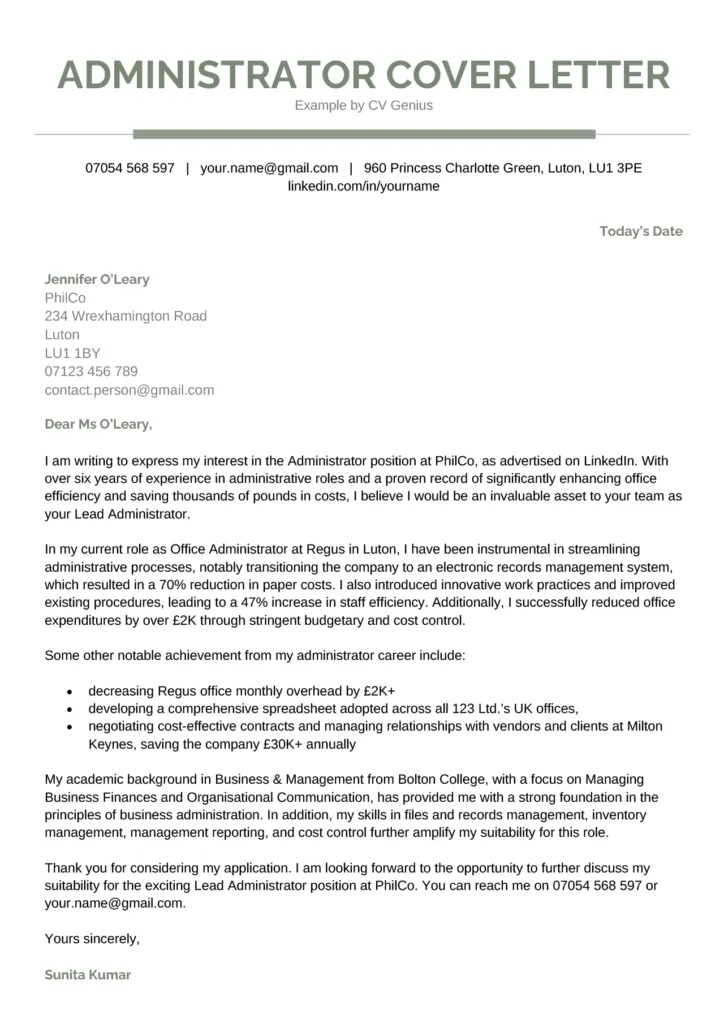 40694 tailoring cover letter