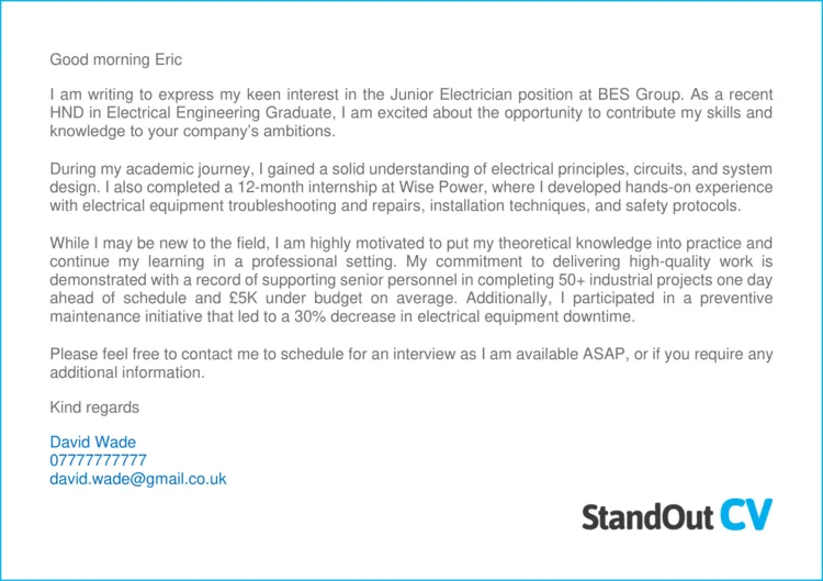 40703 cover letter tips