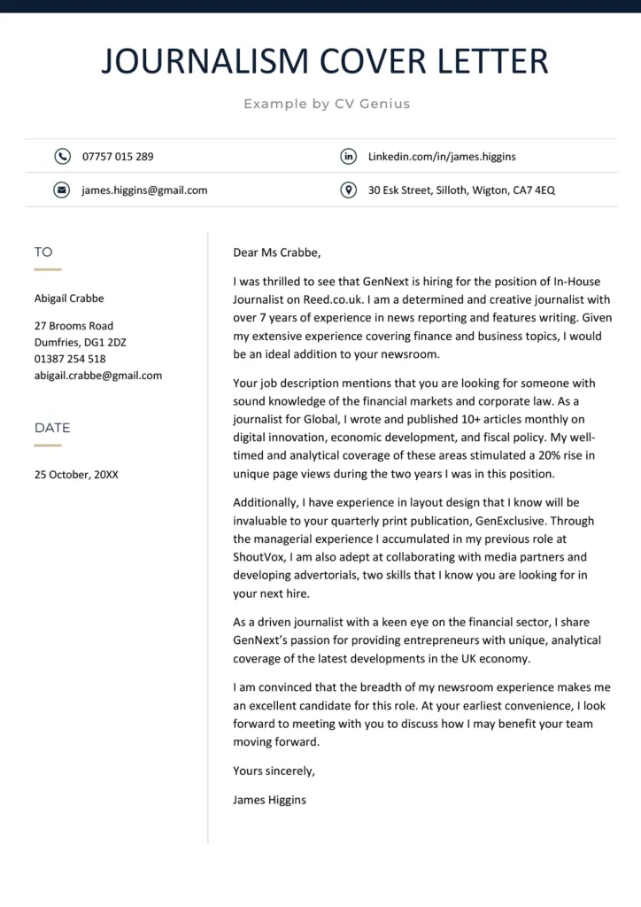 40710 cover letter example journalist
