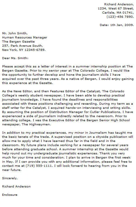 40710 cover letter formatting