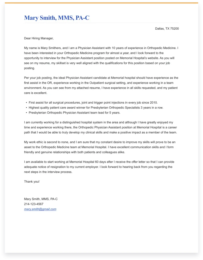 40716 cover letter formatting
