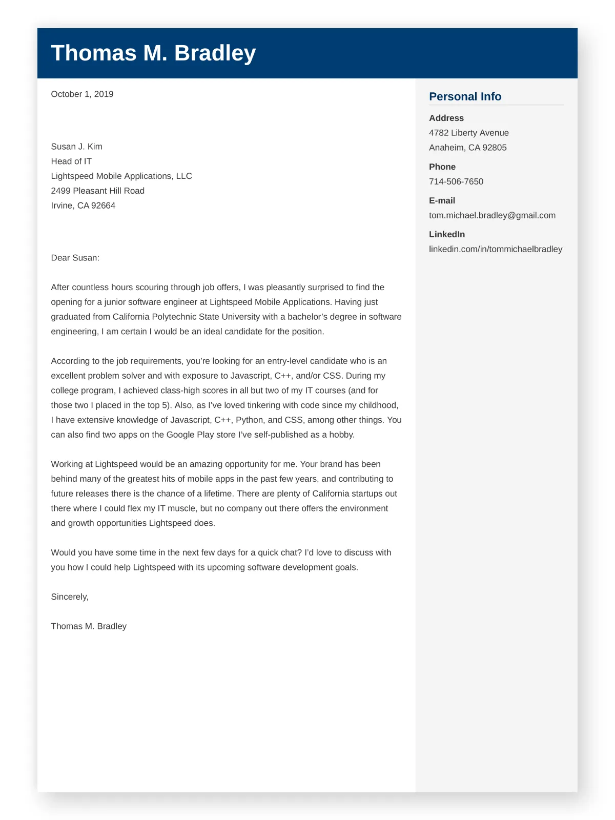 40717 cover letter formatting