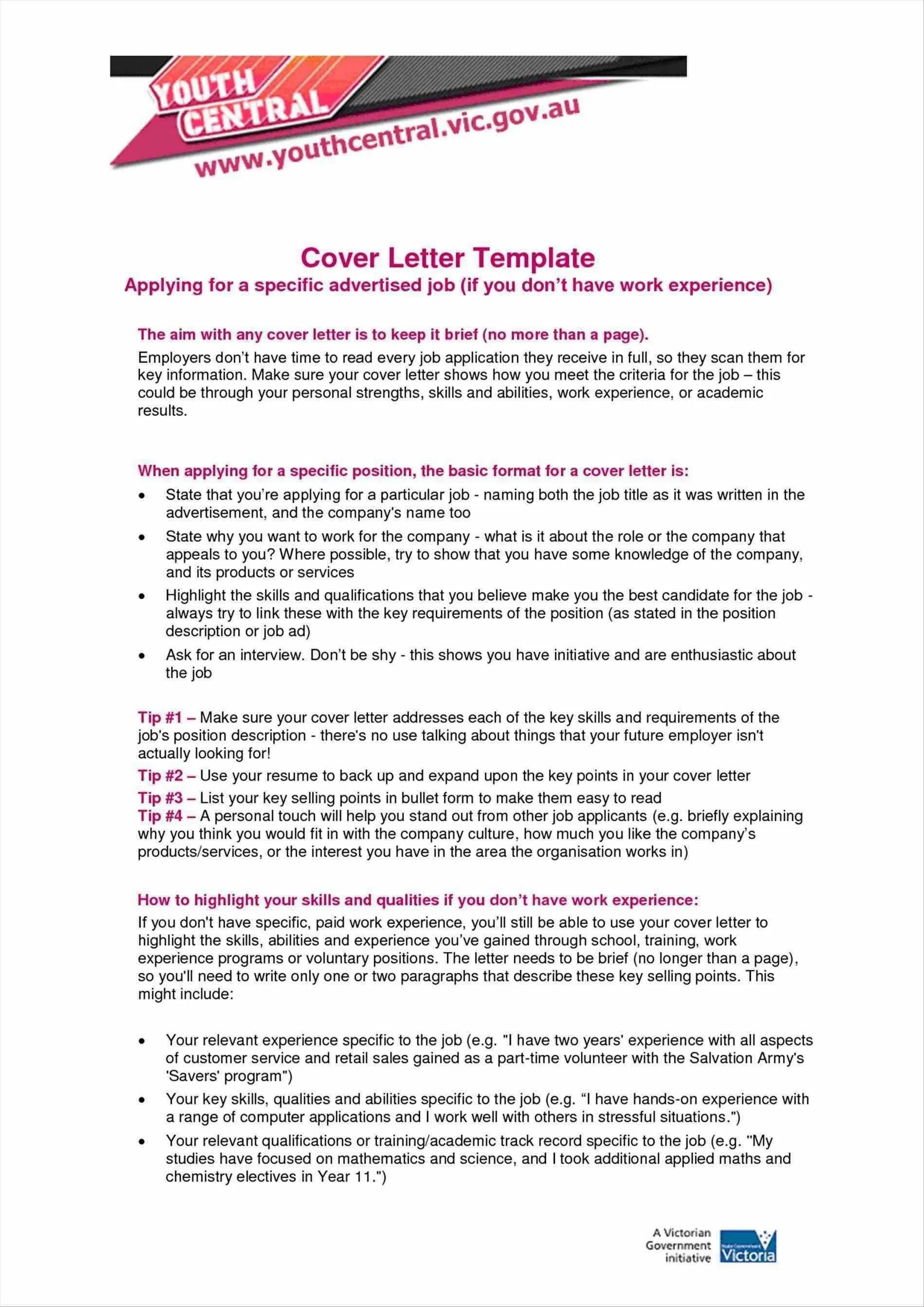 40725 cover letter formatting