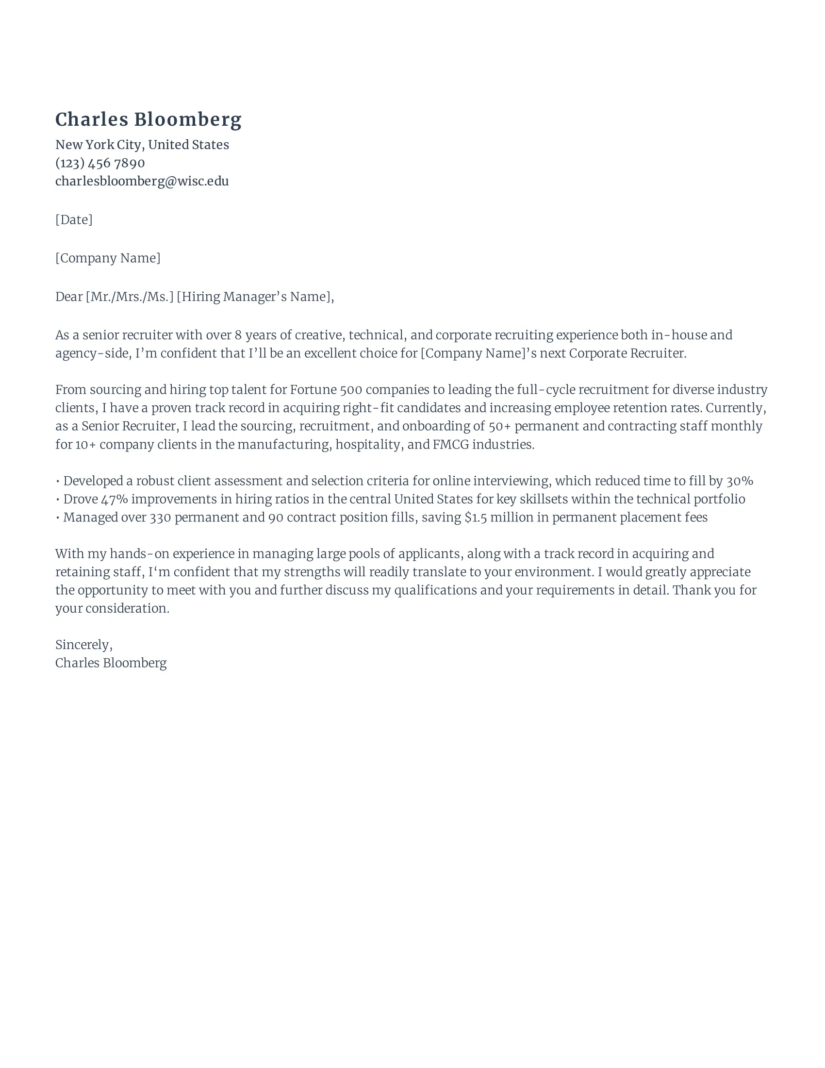 40727 cover letter achievements
