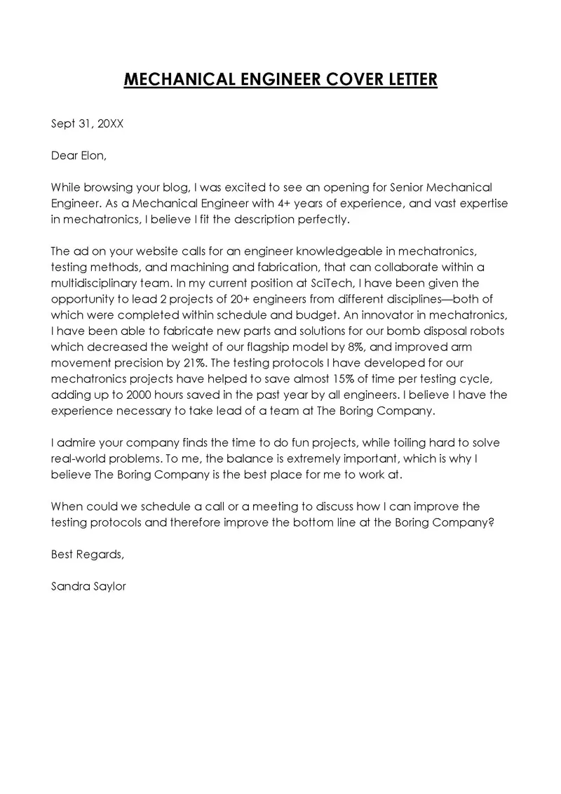 40735 tailoring cover letter