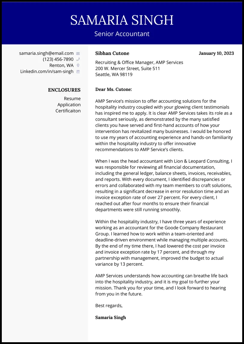 40739 formatting cover letter