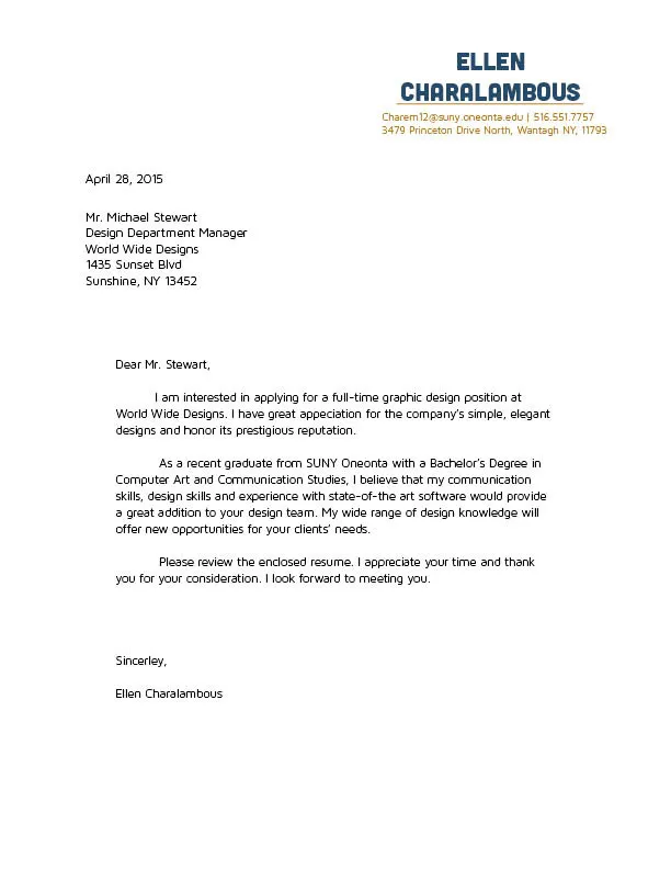 40741 promotion cover letter skills