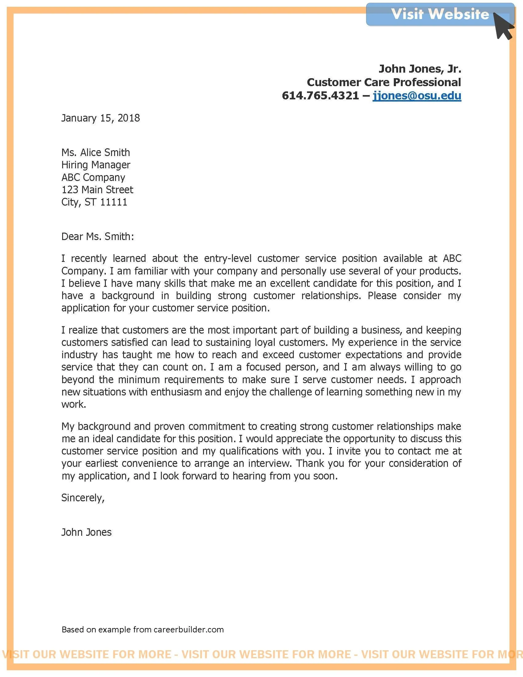 40751 cover letter structure