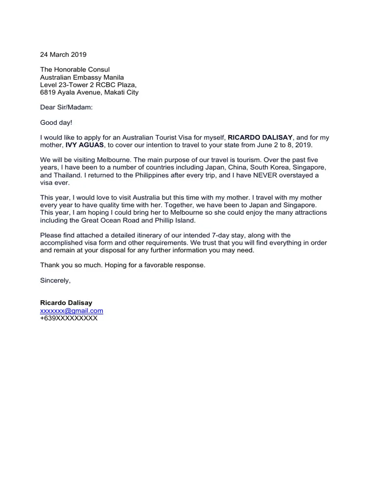 40752 australia cover letter job market