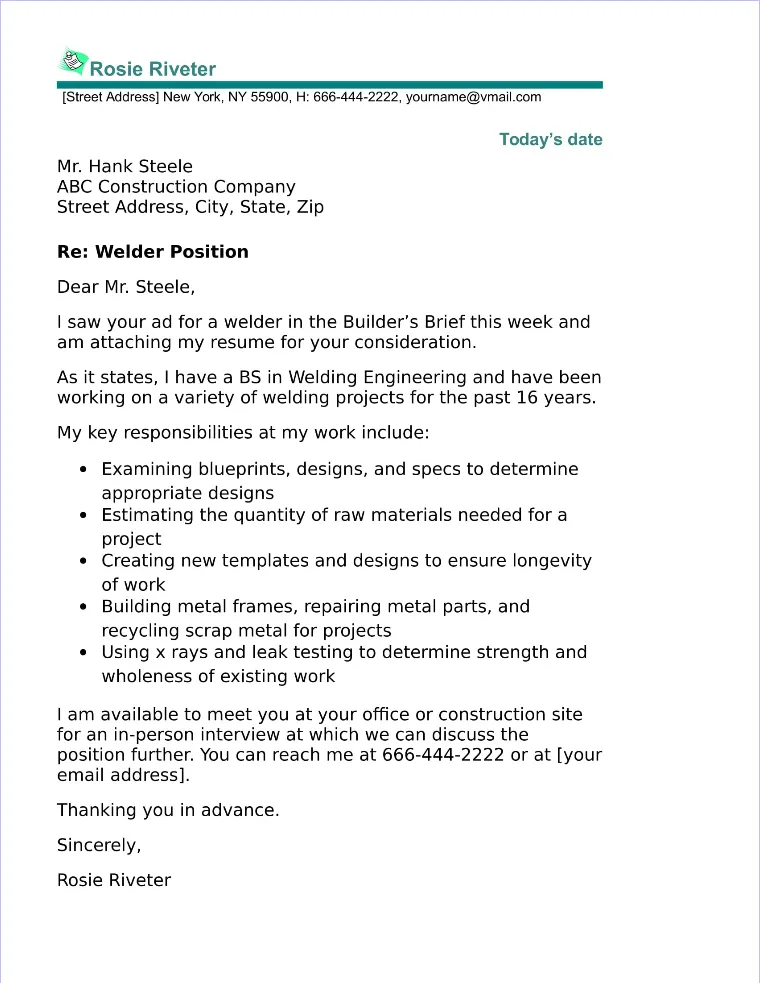 40758 welder cover letter