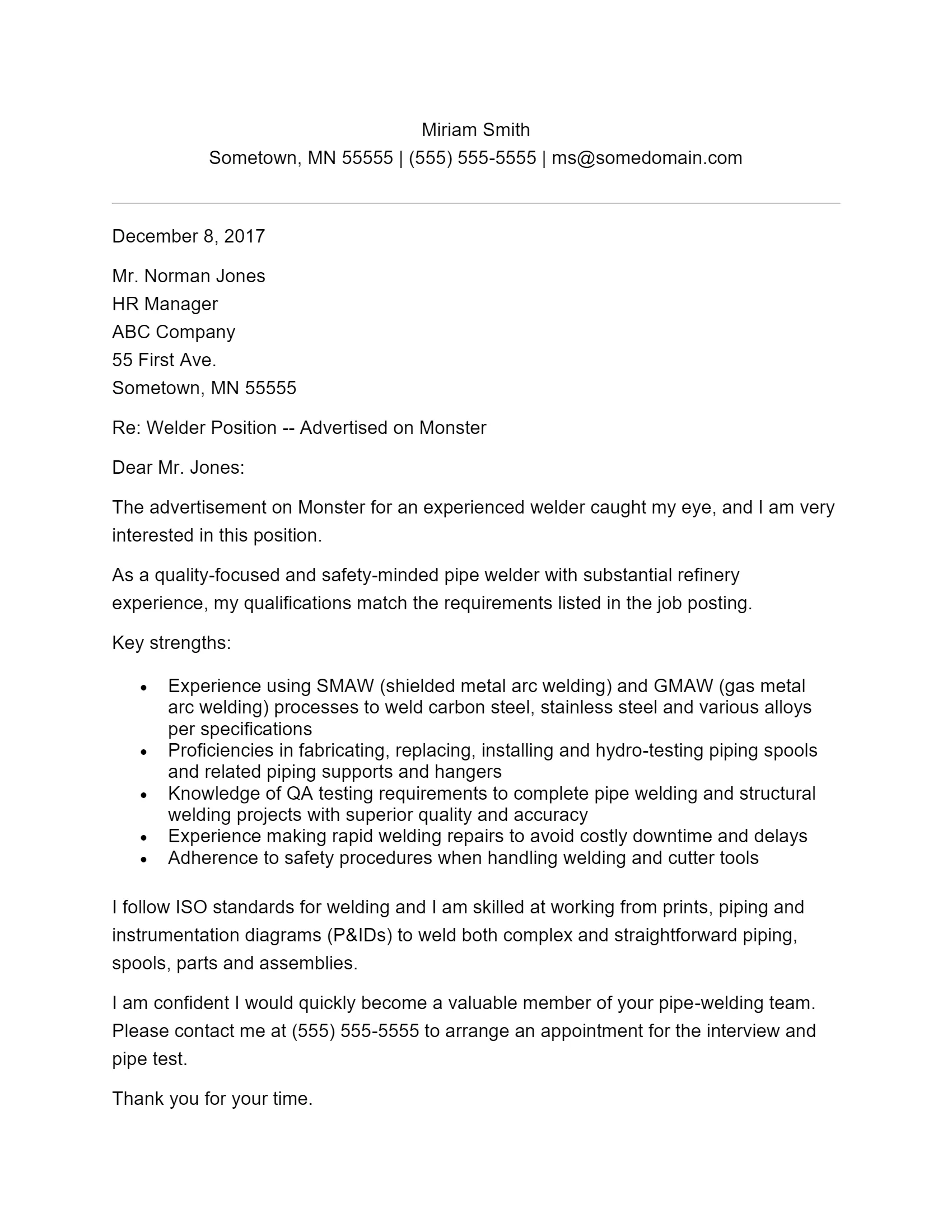 40758 welding application
