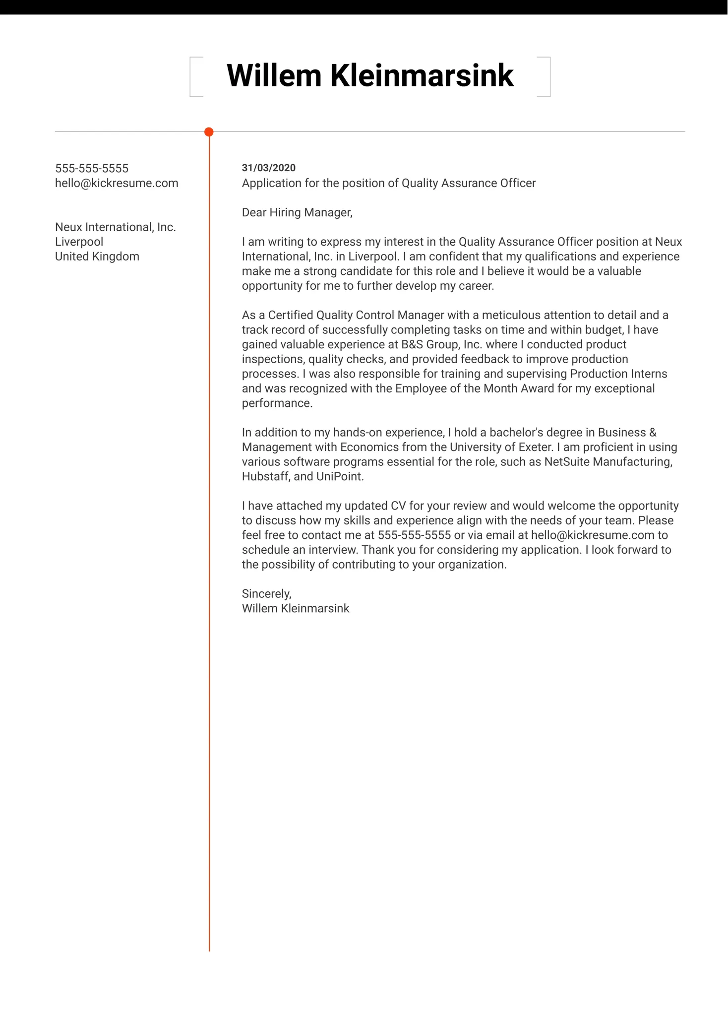 40761 qa cover letter closing