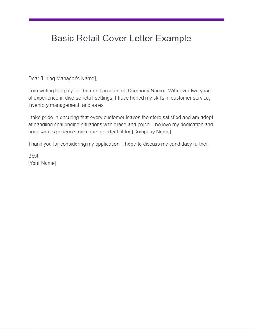 40774 store manager cover letter