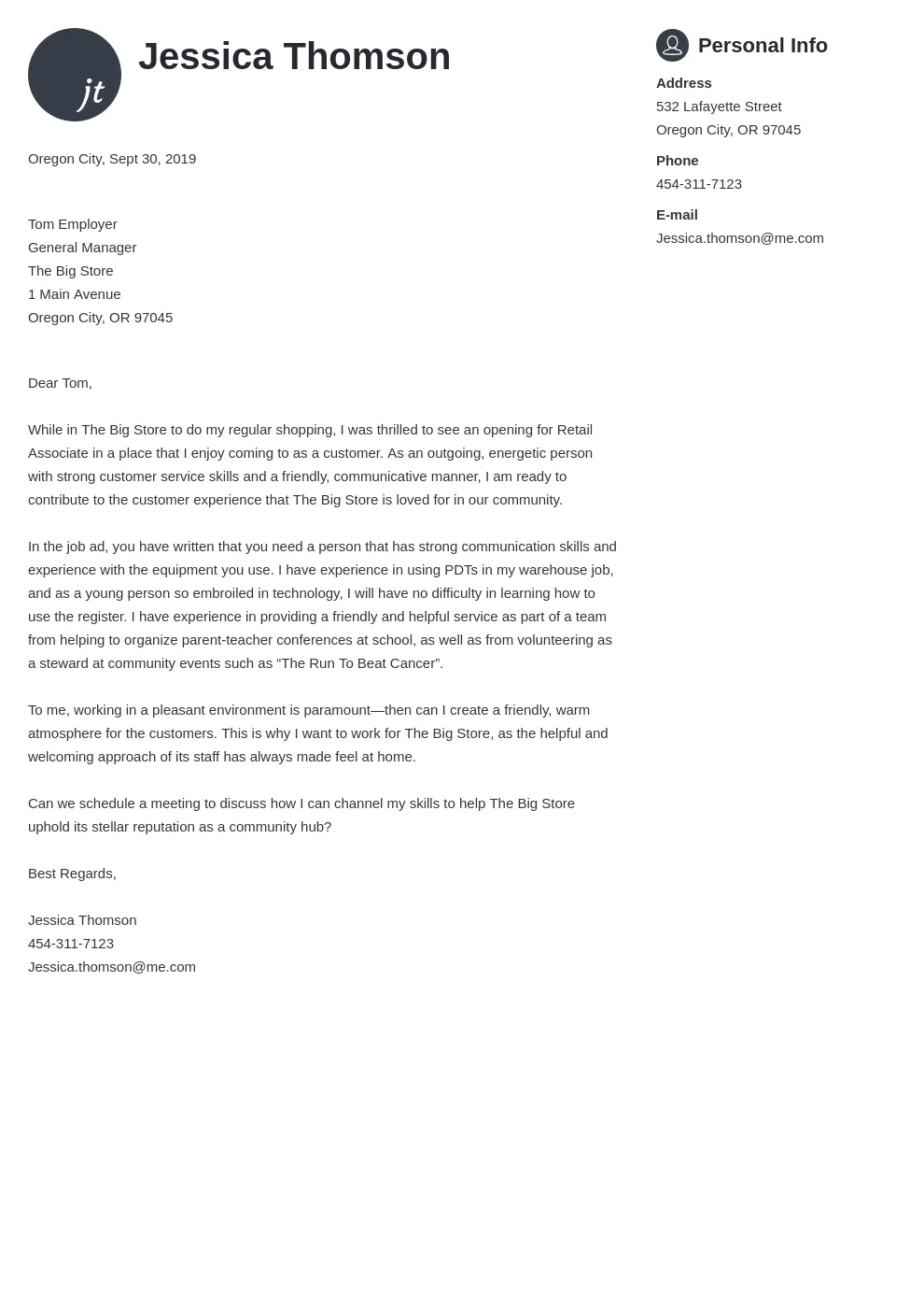 40774 strong cover letter