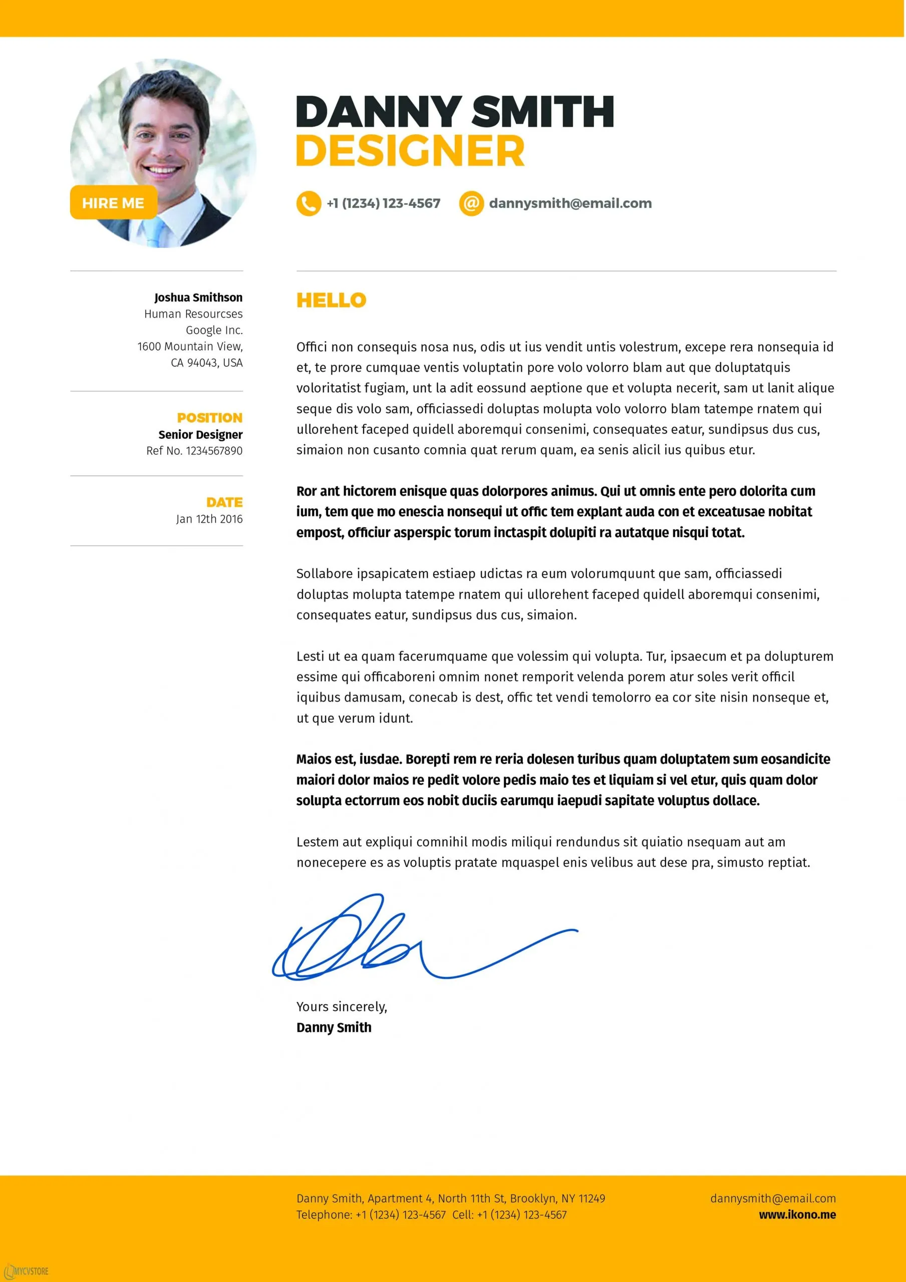 40777 tailored cover letter