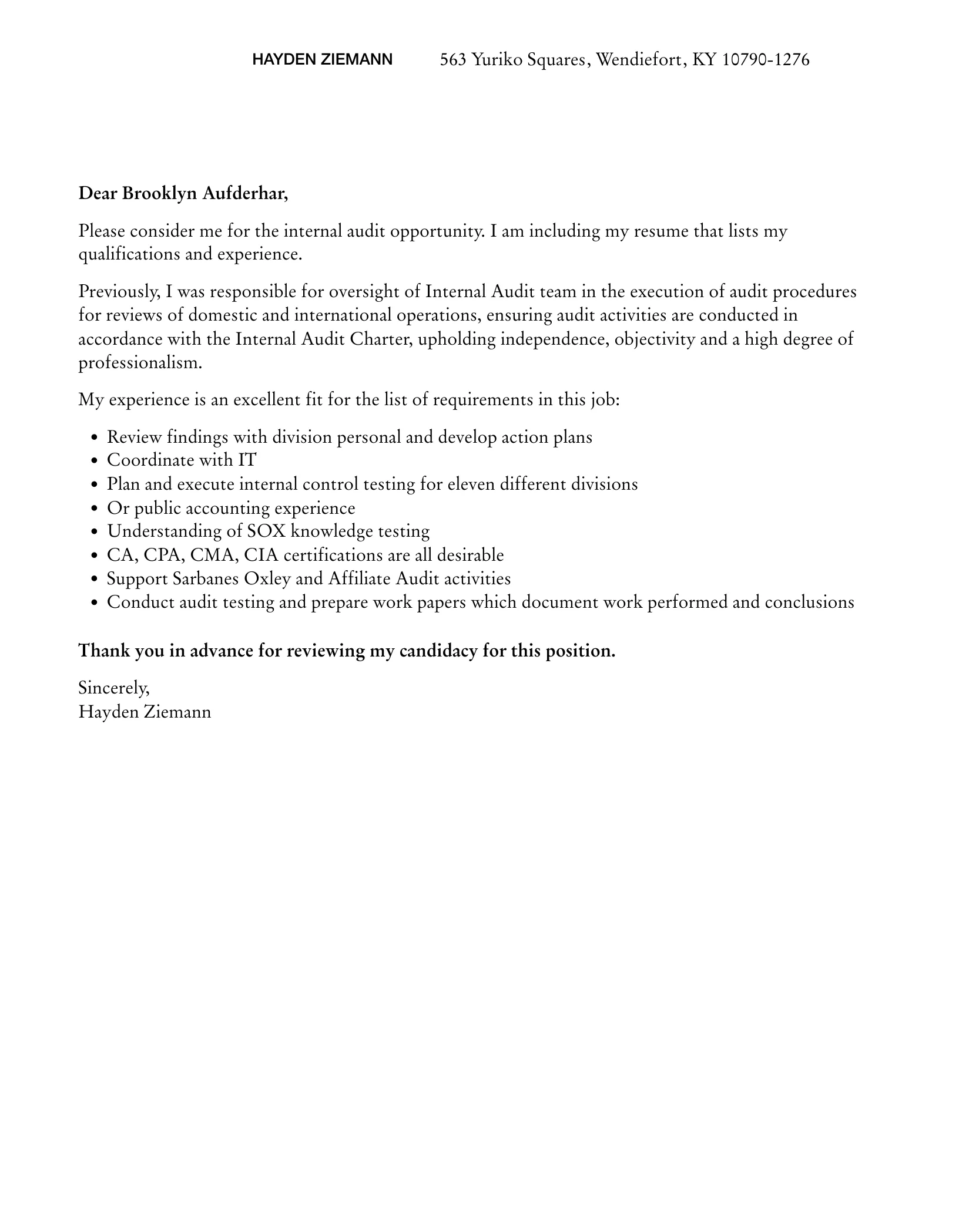 40778 it audit achievements
