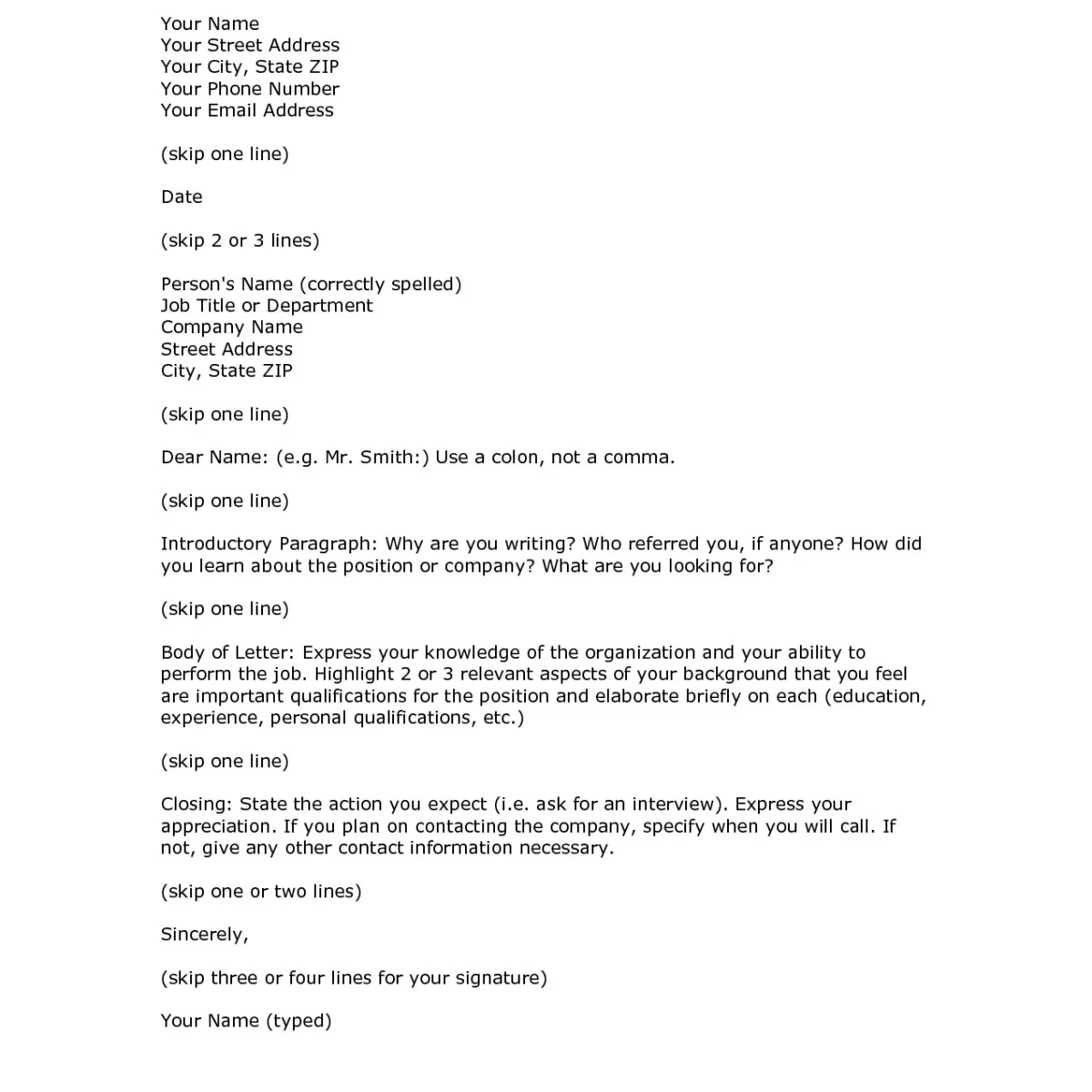 40779 cover letter addressing 7