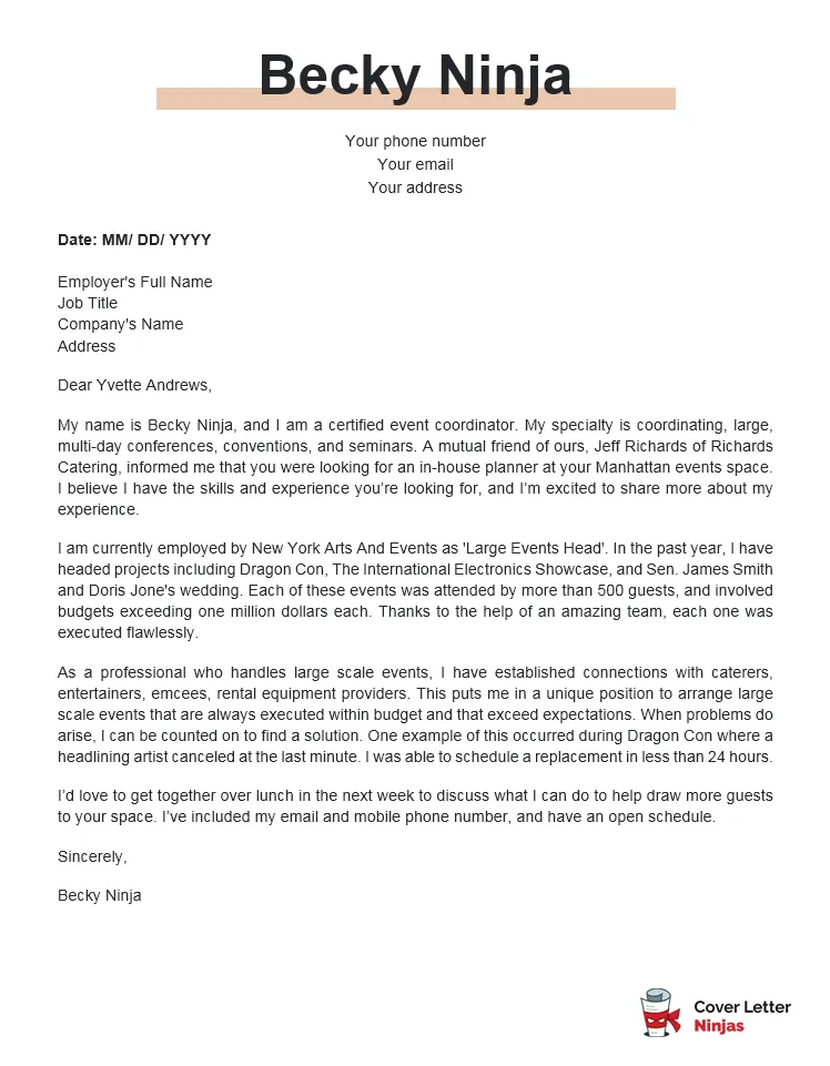 40790 tailoring cover letter