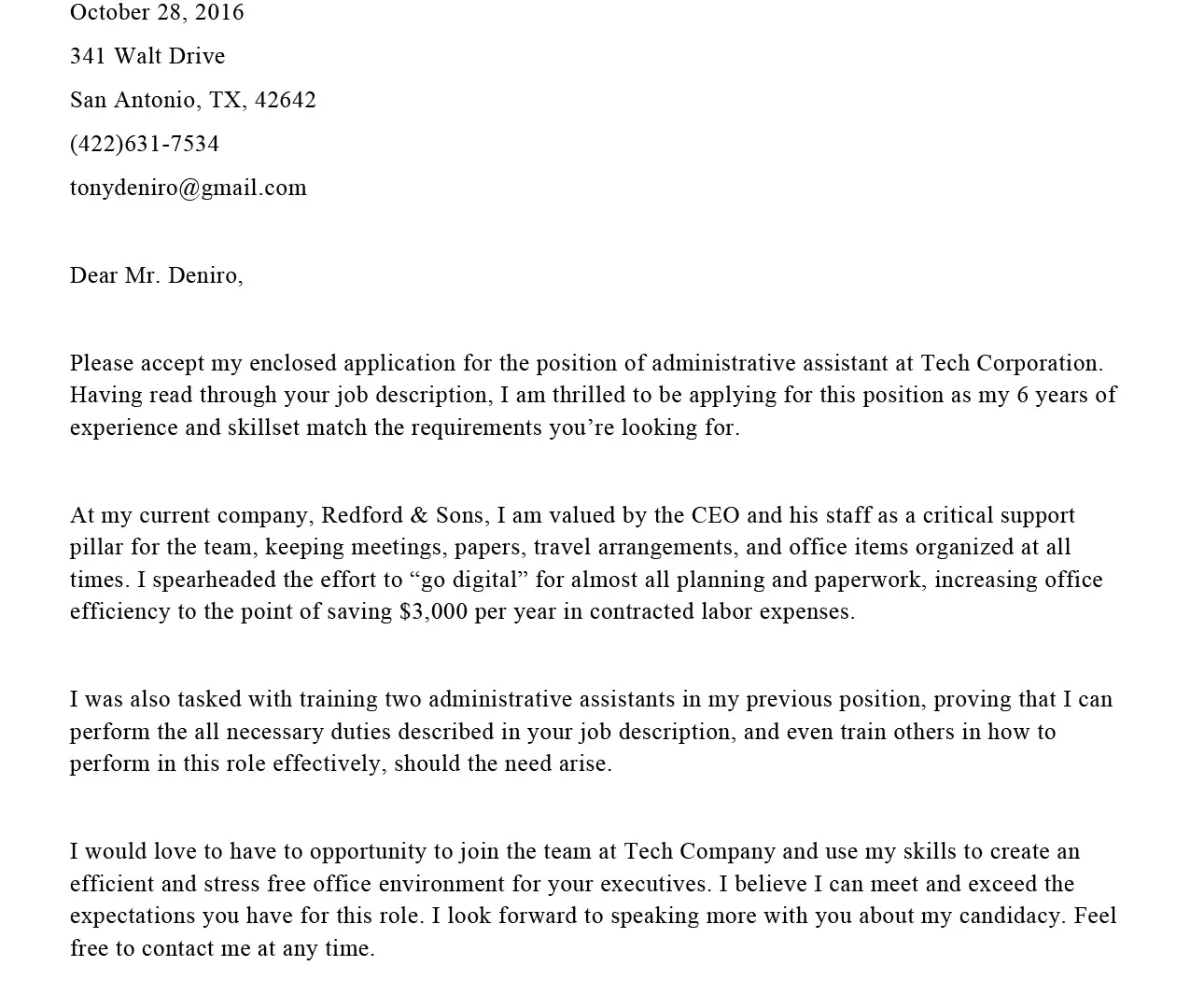 40796 proofreading cover letter