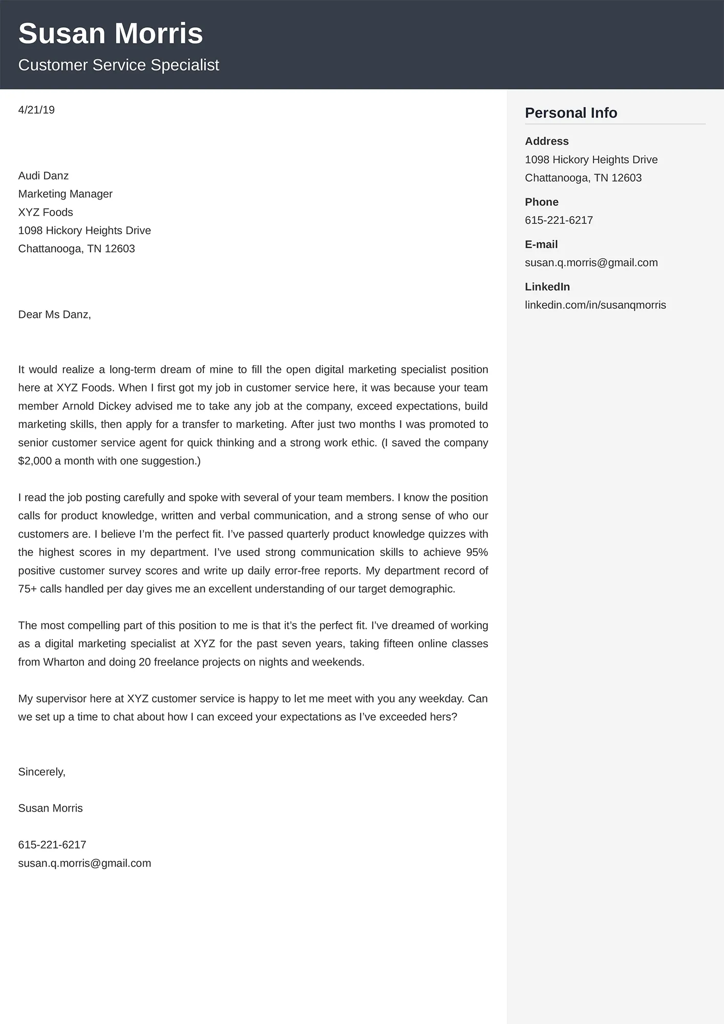 40801 header cover letter