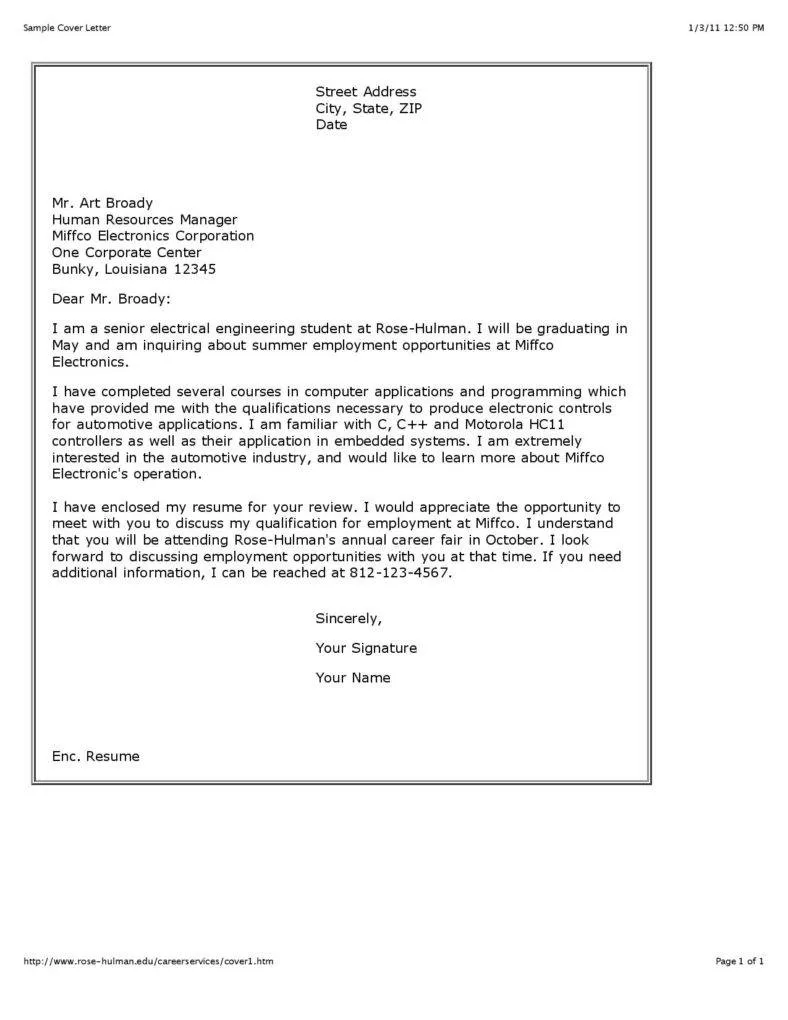 40807 tailoring letter