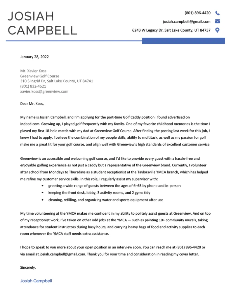 40812 enthusiasm cover letter