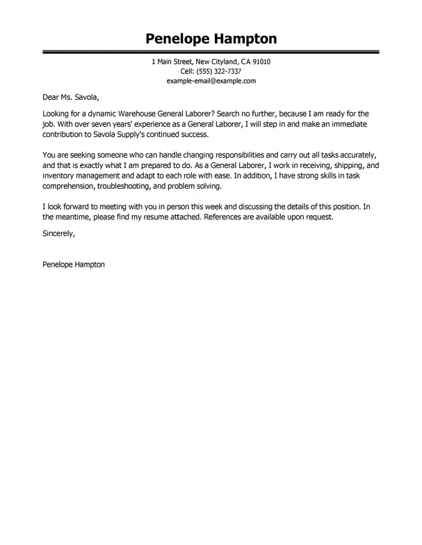 40826 cover letter general job components