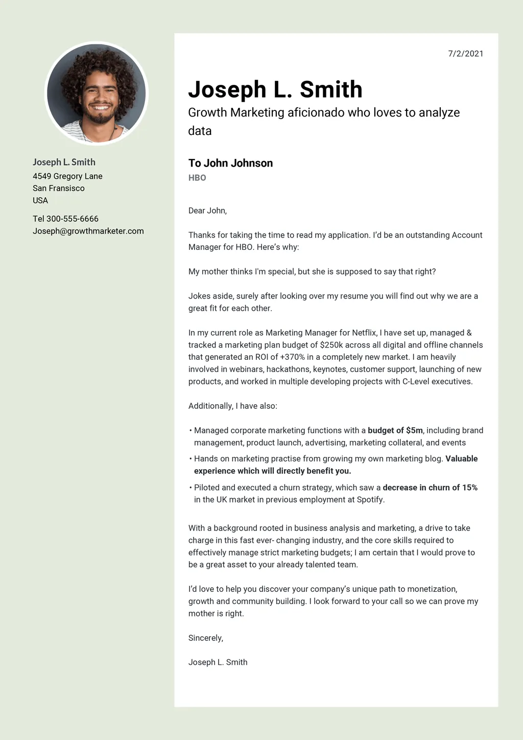 40829 cover letter elements